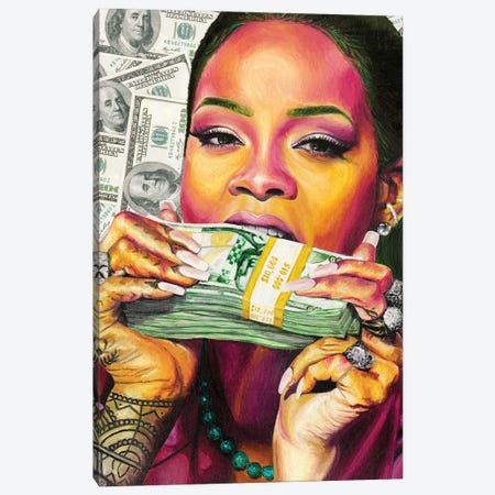 Rihanna II Canvas Print #JVV28} by Jenavieve Louie Canvas Art Print