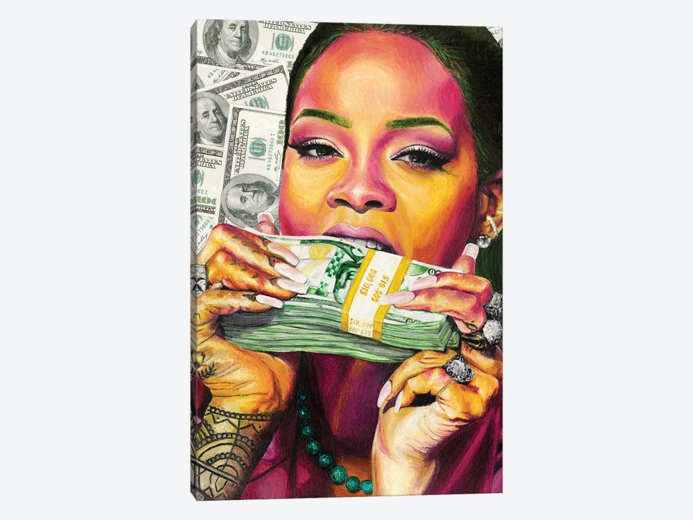 Rihanna II by Jenavieve Louie 1-piece Canvas Wall Art