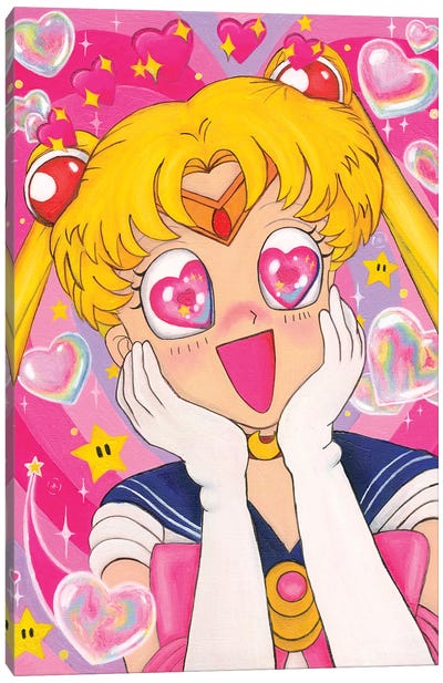 Sailor Moon Canvas Art Print - Jenavieve Louie