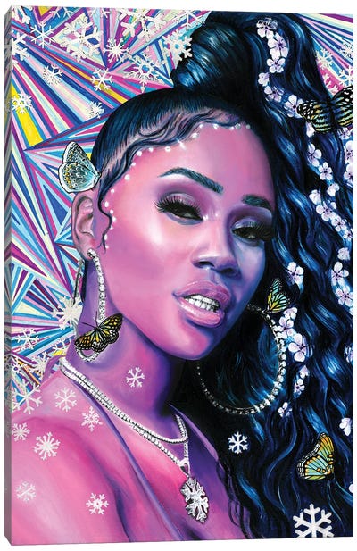 Saweetie Canvas Art Print - Cosmic Pop Culture