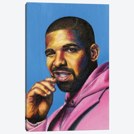 Drake Canvas Print #JVV9} by Jenavieve Louie Canvas Artwork