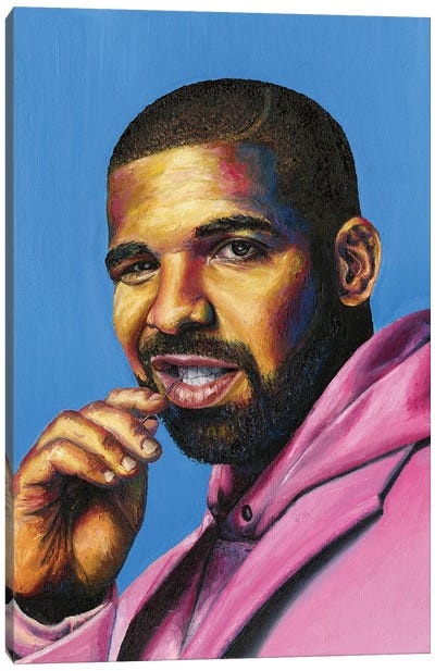 Drake Canvas Art Print - Jenavieve Louie