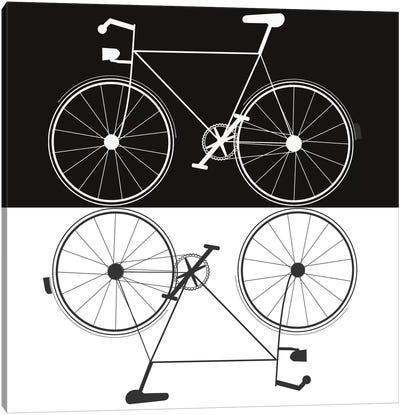 Two Bikes Canvas Art Print - Jan Weiss