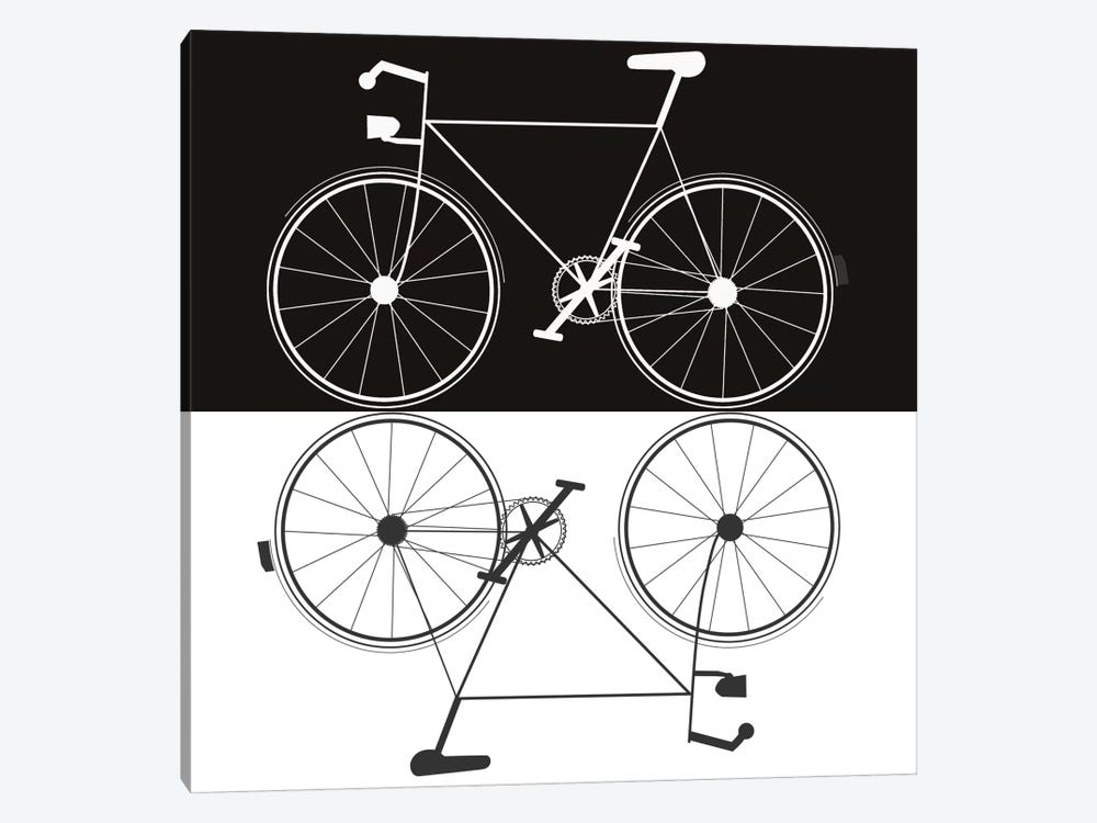 Two Bikes by Jan Weiss 1-piece Canvas Art Print