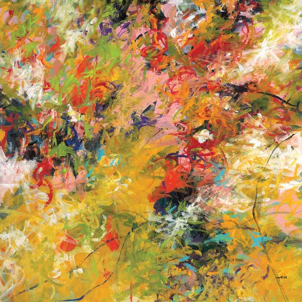 Abstract Expressionism: Wildflowers by Jan Weiss