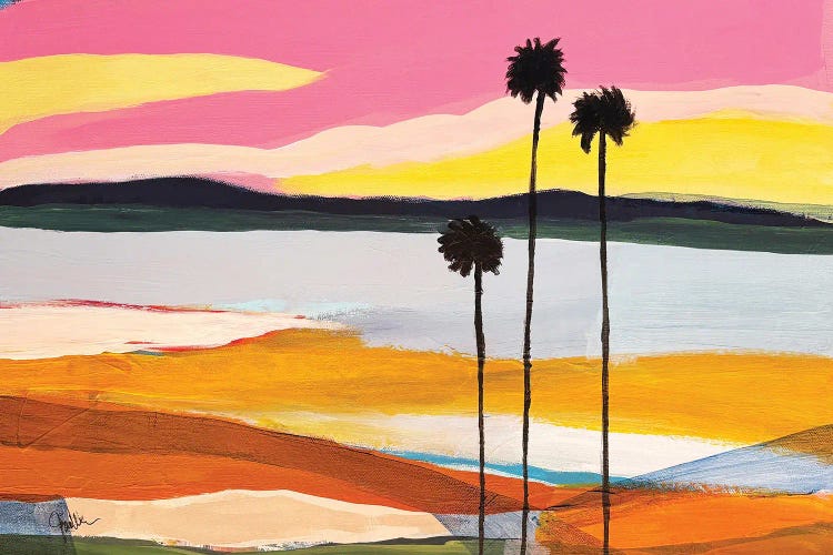 Where The Palms Sway I by Jan Weiss wall art