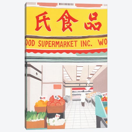 Chinatown Canvas Print #JWG10} by Jen Wang Studios Canvas Art