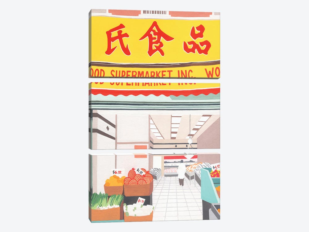 Chinatown by Jen Wang Studios 3-piece Canvas Art Print