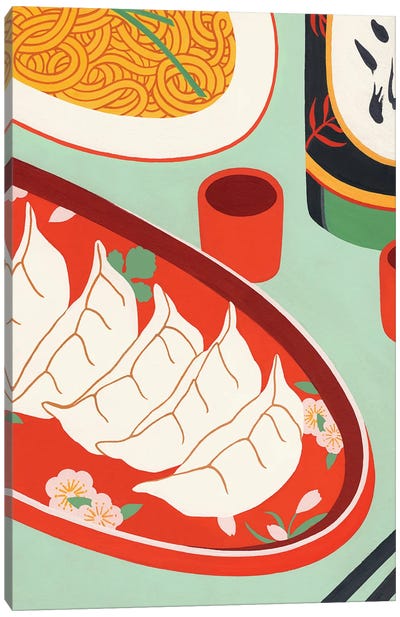 Dumplings Canvas Art Print - International Cuisine Art