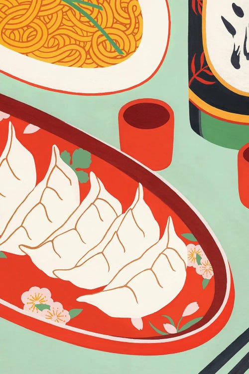 Dumplings by Jen Wang Studios wall art