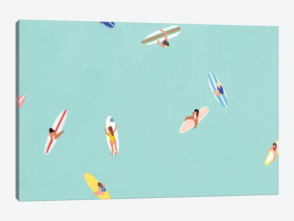 Mini Surfers by Jen Wang Studios 1-piece Canvas Print