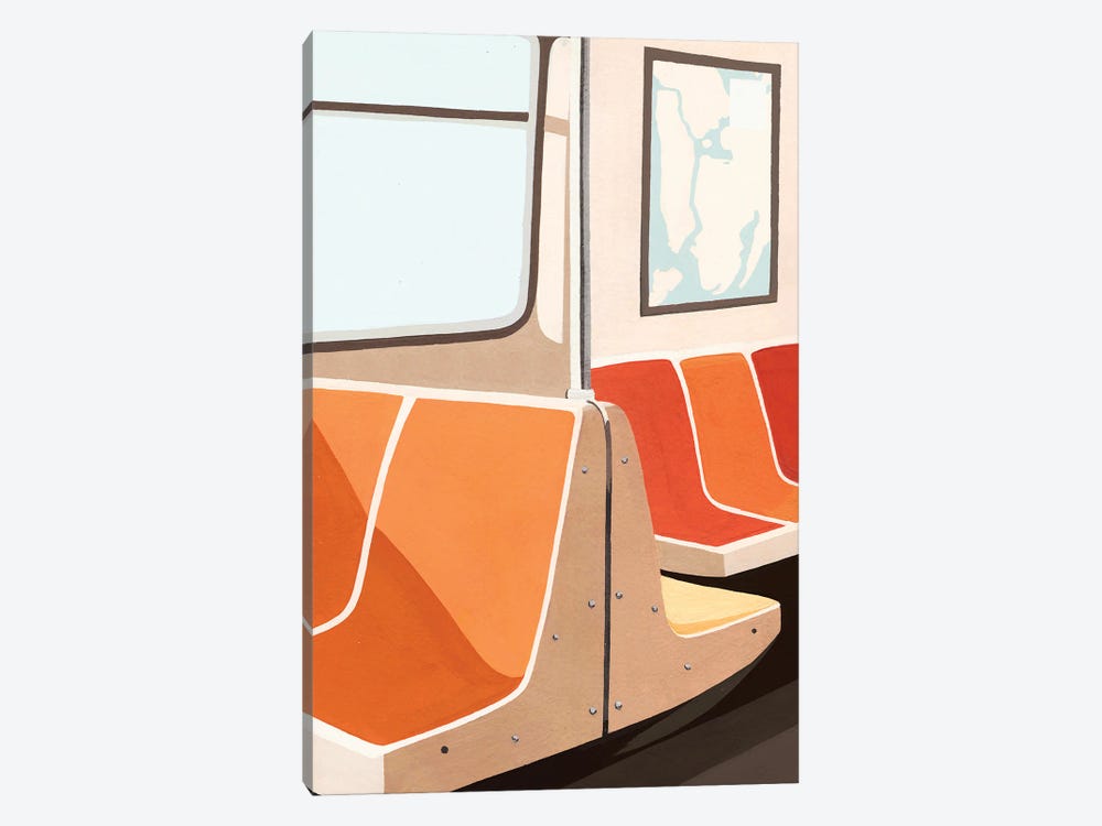 NY Subway by Jen Wang Studios 1-piece Canvas Print