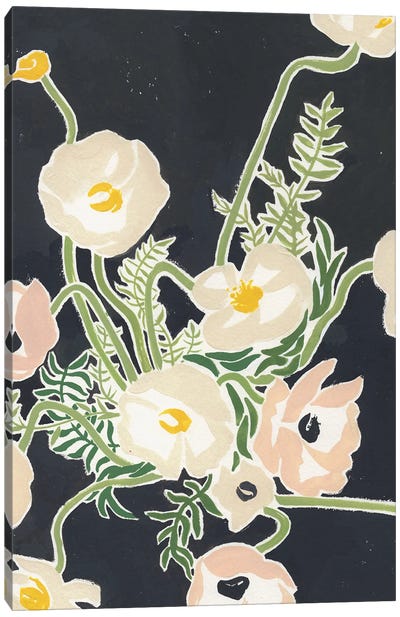 2 Flowers II Canvas Art Print - Jen Wang Studios