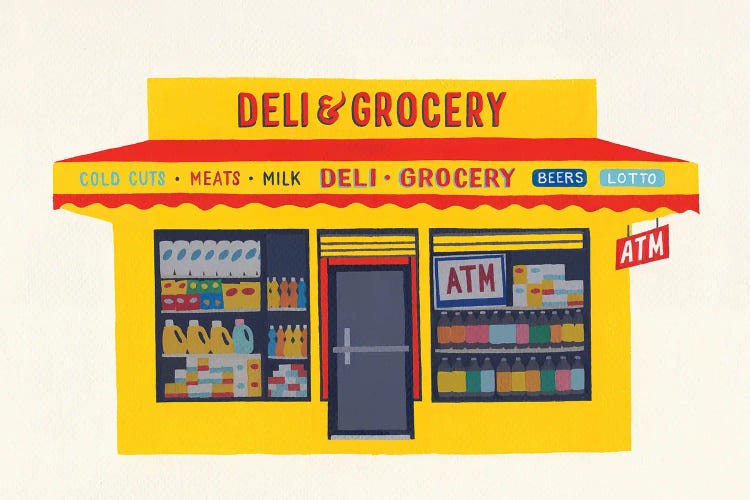 Brooklyn Bodega by Jen Wang Studios wall art