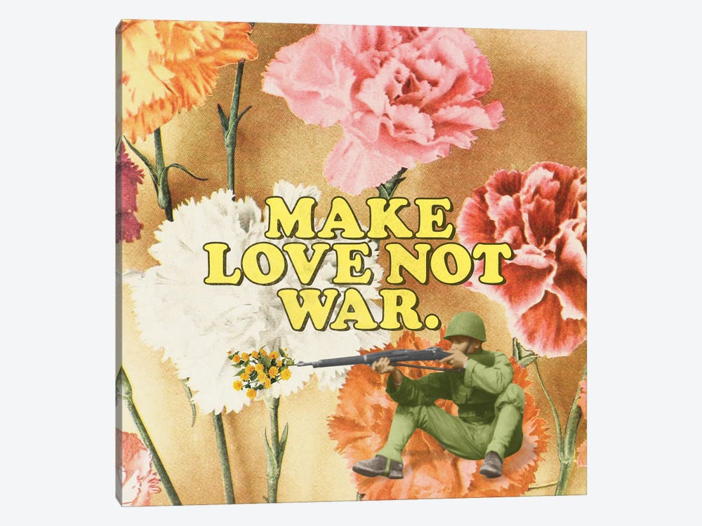 Make Love Not War by Julia Walck 1-piece Canvas Wall Art