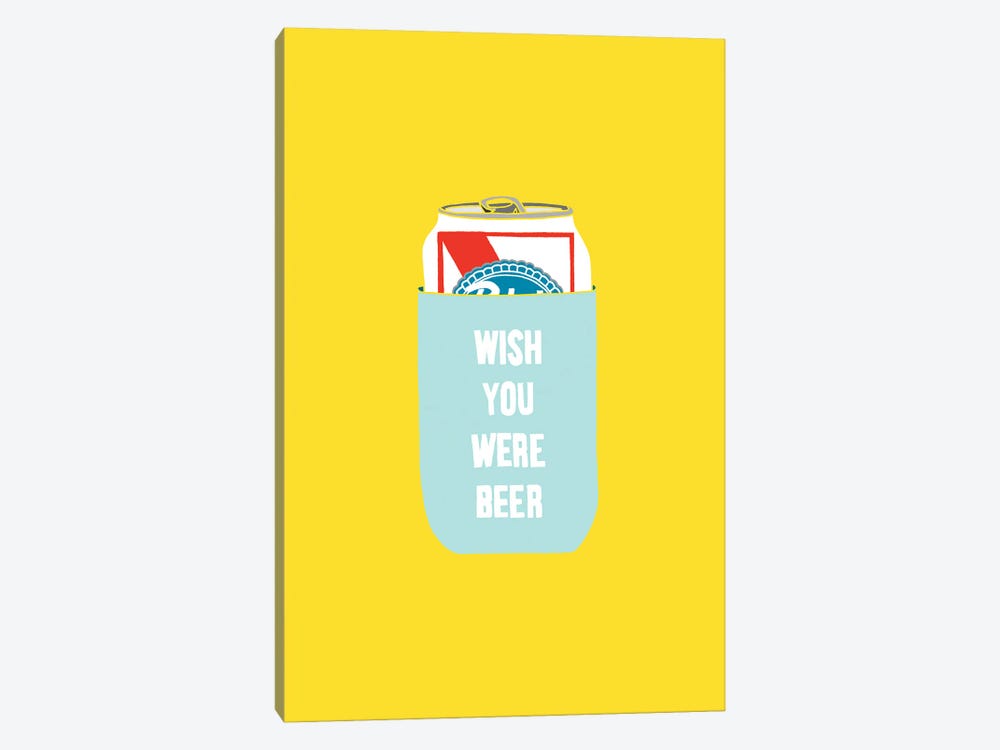Wish You Were Beer by Julia Walck 1-piece Canvas Wall Art