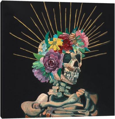 Irene Canvas Art Print - Skeleton Art