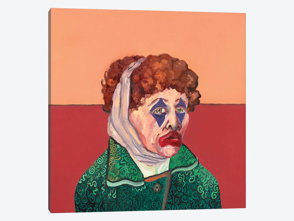 Sad Clown by Jennifer Warren 1-piece Art Print