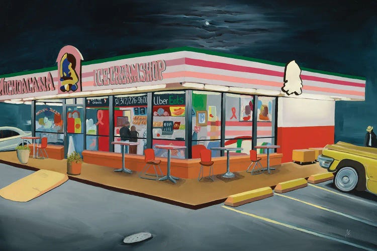 La Michoacana Ice Cream Shop by Jennifer Warren wall art