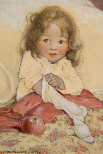 Jessie Wilcox Smith - Canvas Prints: Christmas Morning by Jessie Wilcox Smith