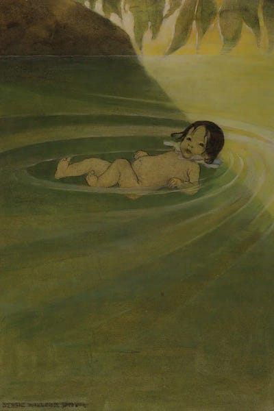 Jessie Wilcox Smith: He Felt How Comfortable It Was To Have Nothing On Him But Himself by Jessie Wilcox Smith