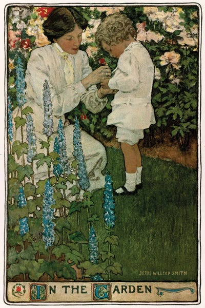 Jessie Wilcox Smith: In The Garden by Jessie Wilcox Smith