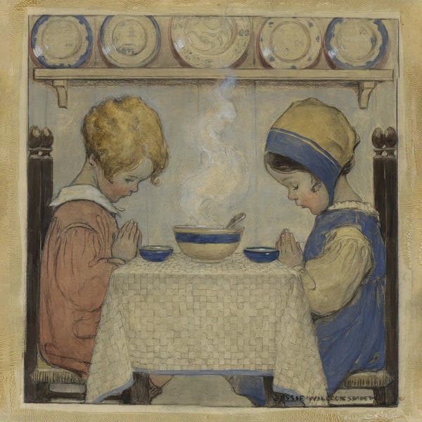 Jessie Wilcox Smith: We Give Thee Thanks by Jessie Wilcox Smith