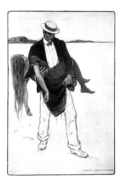 Jessie Wilcox Smith: Brenda's Summer At Rockley P 354 by Jessie Wilcox Smith