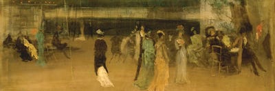 Canvas Print: Cremorne Gardens, No. 2 by James Abbott McNeill Whistler - thumbnail