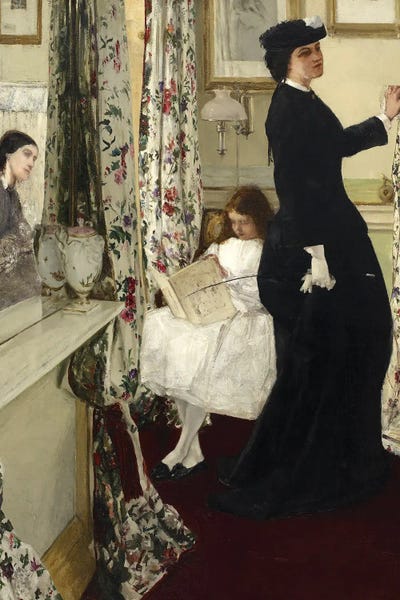 James Abbott McNeill Whistler - Steelpix Metal Wall Art: Harmony In Green And Rose The Music Room by James Abbott McNeill Whistler