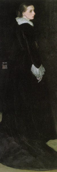 Arrangement In Black, No. 2 Portrait Of Mrs Louis Huth