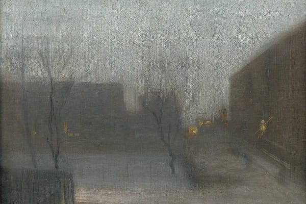 Nocturne Trafalgar Square Snow