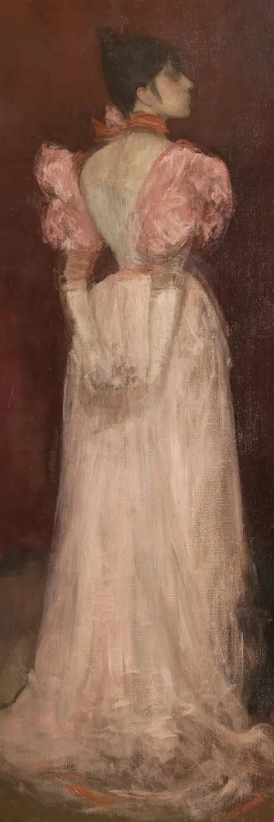 Canvas Print: Rose Et Or La Tulipe by James Abbott McNeill Whistler - thumbnail