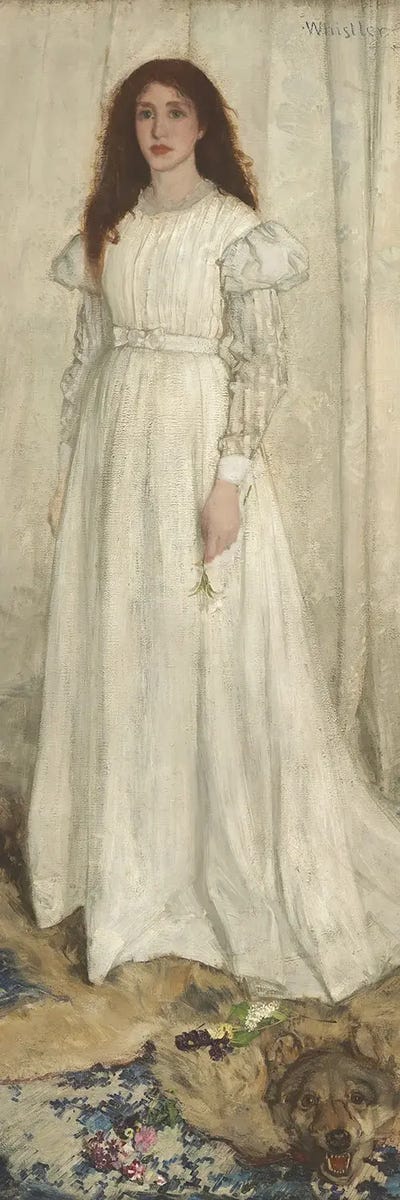 Canvas Print: Symphony In White, No. 1 The White Girl by James Abbott McNeill Whistler - thumbnail