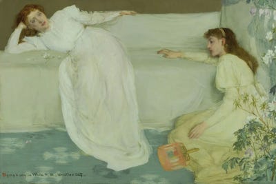 James Abbott McNeill Whistler - Steelpix Metal Wall Art: Symphony In White, No. 3 by James Abbott McNeill Whistler