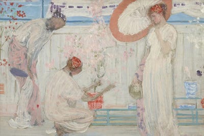 James Abbott McNeill Whistler - Steelpix Metal Wall Art: The White Symphony Three Girls by James Abbott McNeill Whistler