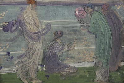 James Abbott McNeill Whistler - Steelpix Metal Wall Art: Variations In Blue And Green by James Abbott McNeill Whistler