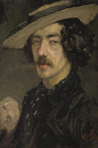 James Abbott McNeill Whistler - Steelpix Metal Wall Art: Smoking by James Abbott McNeill Whistler