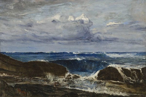 James Abbott McNeill Whistler: Blue And Silver Blue Wave, Biarritz by James Abbott McNeill Whistler