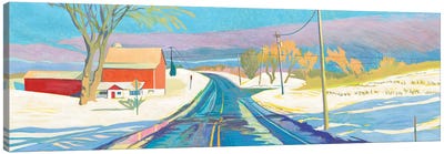Passing Snow Canvas Art Print - Justin Shull