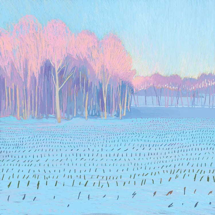 Blue Fields II by Justin Shull wall art