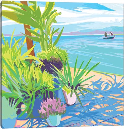 The Fishermen Canvas Art Print - Pastels