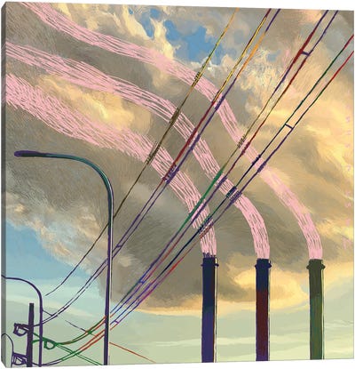 Light And Power Canvas Art Print - Environmental Conservation Art