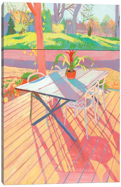 Le Porche Soleil Canvas Art Print - Bold & Bright