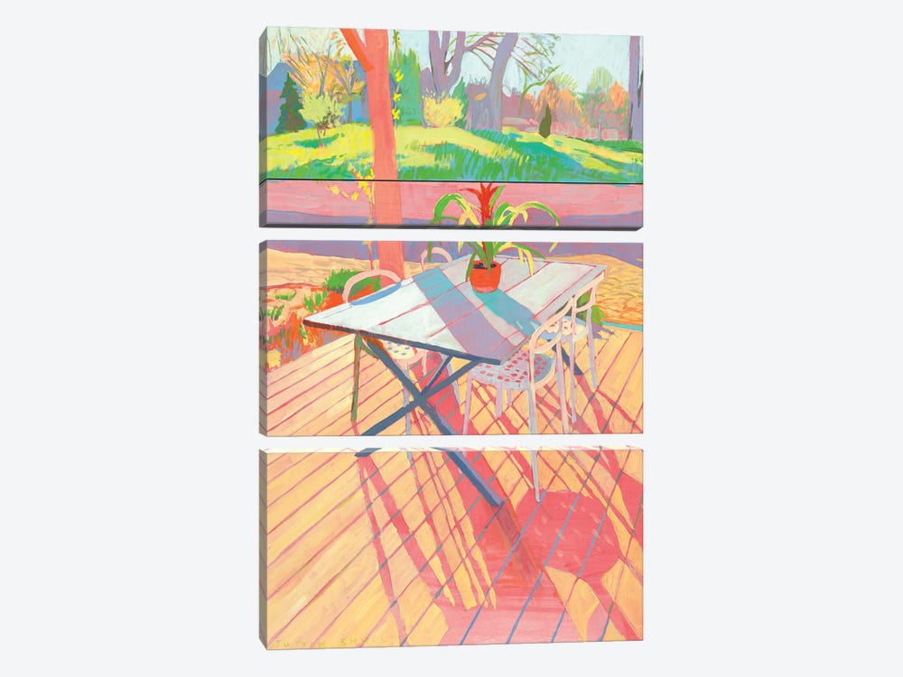Le Porche Soleil by Justin Shull 3-piece Canvas Wall Art