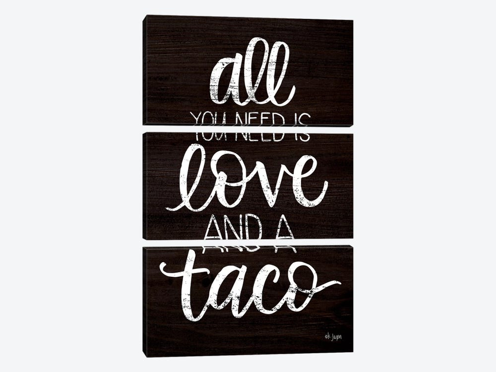 Love and a Taco by Jaxn Blvd. 3-piece Canvas Artwork