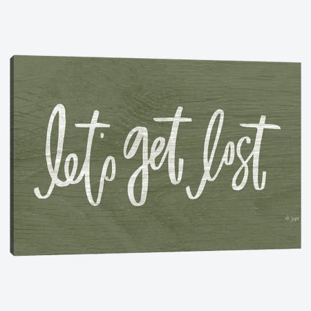 Let's Get Lost Canvas Print #JXN148} by Jaxn Blvd. Canvas Wall Art