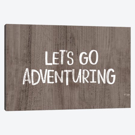 Let's Go Adventuring Canvas Print #JXN149} by Jaxn Blvd. Canvas Art