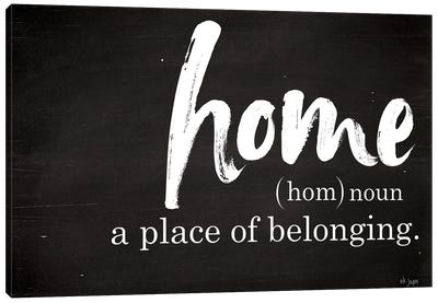 Home - A Place of Belonging Canvas Art Print
