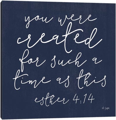 You Were Created Canvas Art Print - Bible Verse Art
